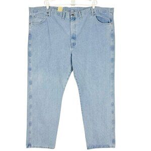 Wrangler‎ Men's Rugged Wear Relaxed Fit Straight Blue Denim Jeans Size 54x32 NWT